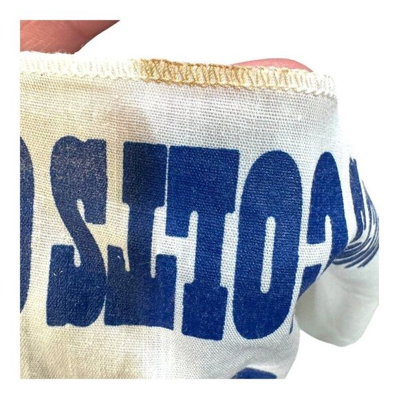 Vintage Indianapolis Colts Bandana 21" Square Blue Logo White Football NFL READ - Picture 5 of 6